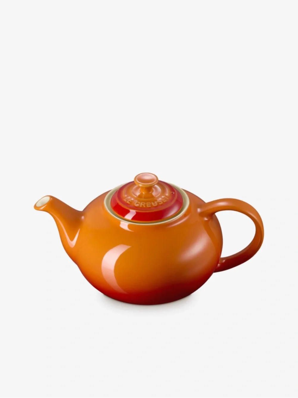 NEW Orange Foame Ceramic Teapot Classic Home Kitchen Tea ware